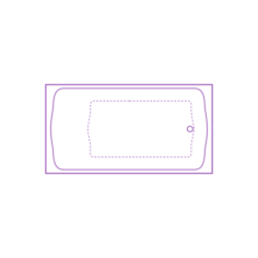 Fixtures Bathtubs Baths Toto Clayton Tile In Soaker Outline Icon Svg Set, Free Vectors File